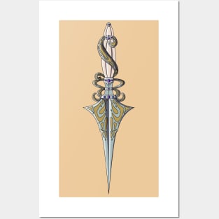 Swirls and Twirls Blade - Fantasy Dagger Posters and Art